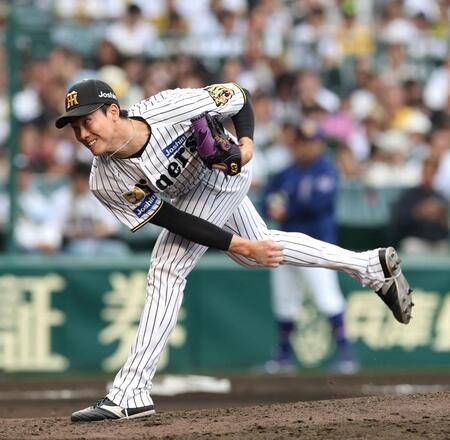 ６回、力投する湯浅（撮影・山口登）