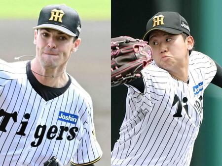 　　９連戦中の先発に浮上したラグズデール（左）と門別