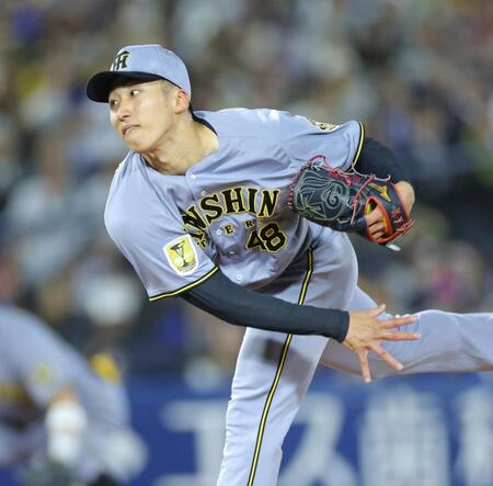 ４回、ＤｅＮＡ打線を相手に力投する茨木（撮影・西岡正）