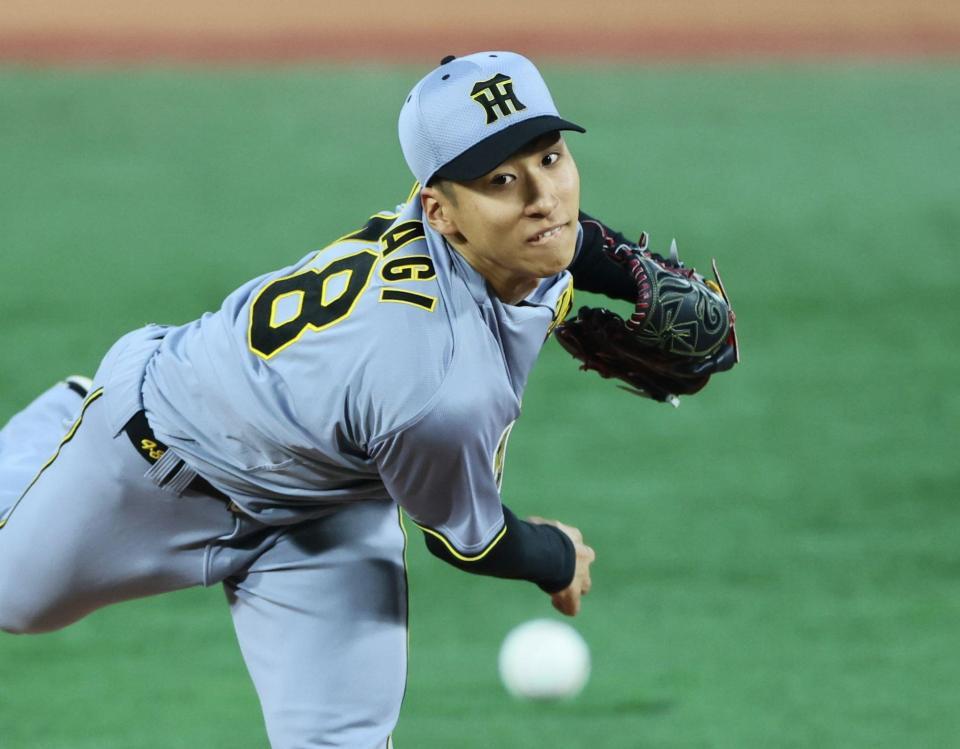 先発し、投げ込む茨木（撮影・田中太一）