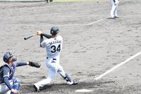 ３安打を放った岡城