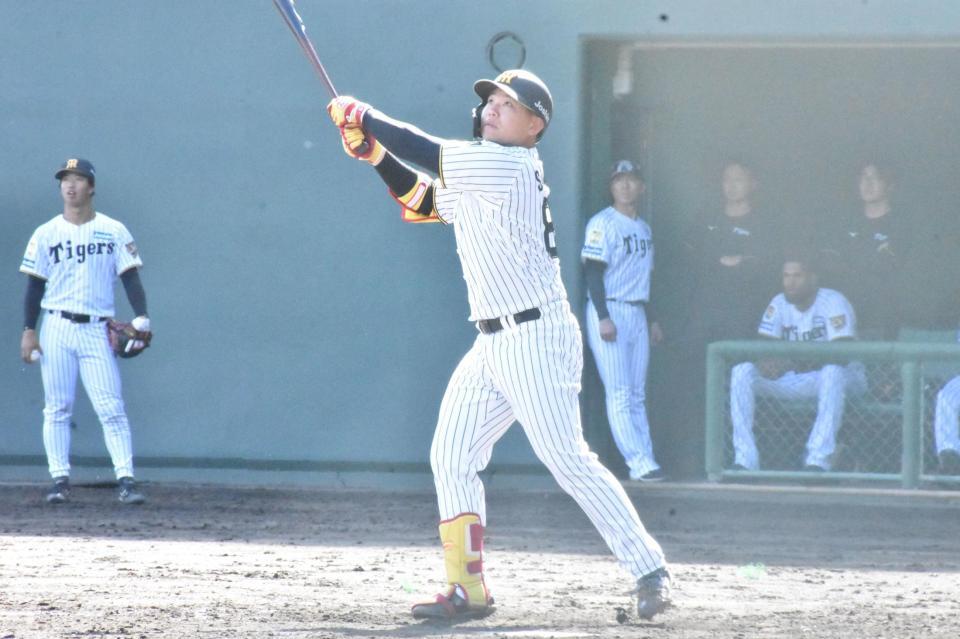 代打で登場し、特大のファウルを放った嶋村