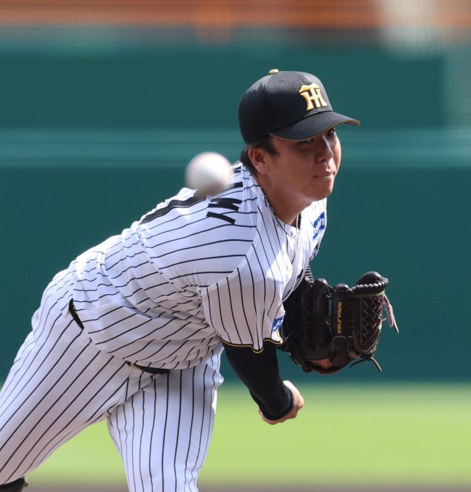 先発し力投する村上（撮影・山口登）