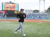 スタメンを外れた中野（撮影・田中太一）