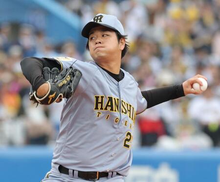 ヤクルト打線を相手に力投する高橋（撮影・西岡正）