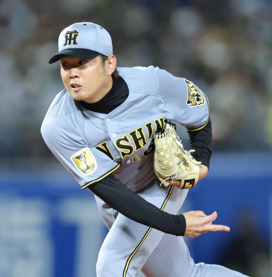 今季初登板し、力投する西勇（撮影・西岡正）