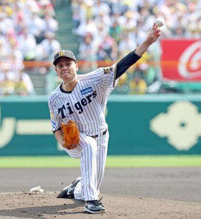 巨人打線を相手に力投する大竹（撮影・立川洋一郎）