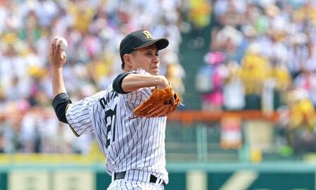 巨人打線を相手に力投する大竹（撮影・立川洋一郎）