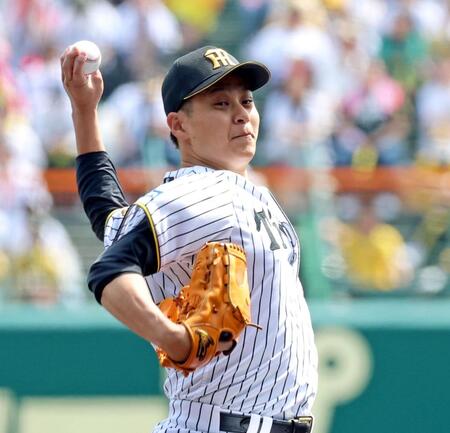 巨人打線を相手に力投する大竹（撮影・立川洋一郎）