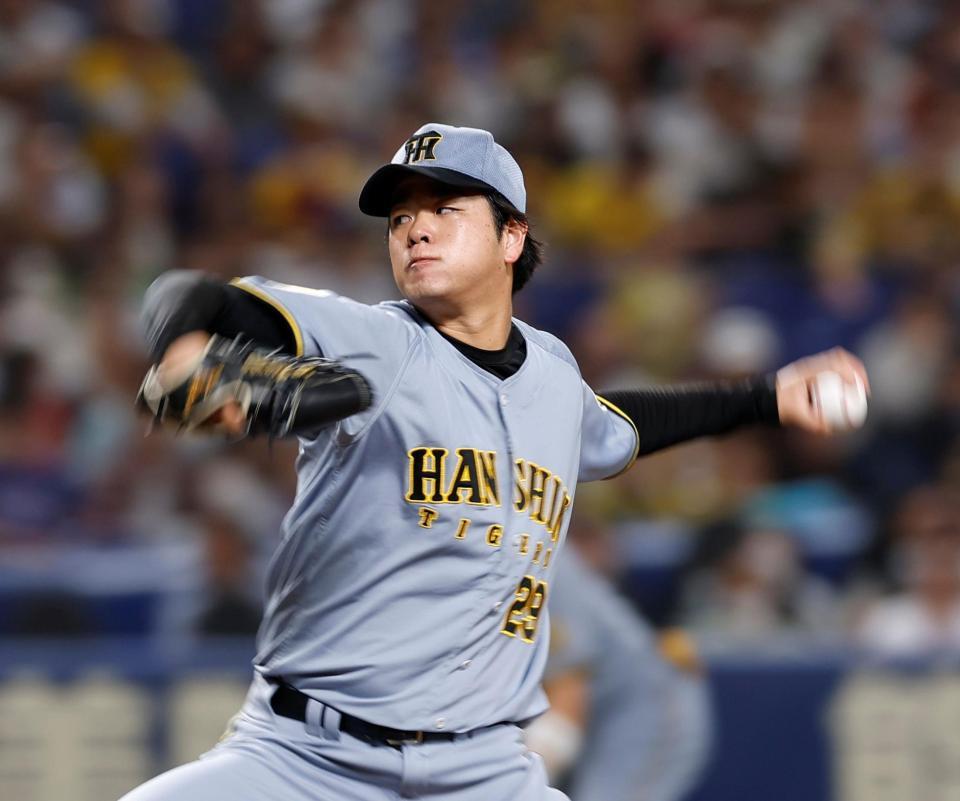 ８回、力投する高橋（撮影・西田忠信）