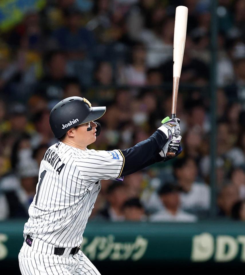 ６回、ソロを放つ森下（撮影・西田忠信）
