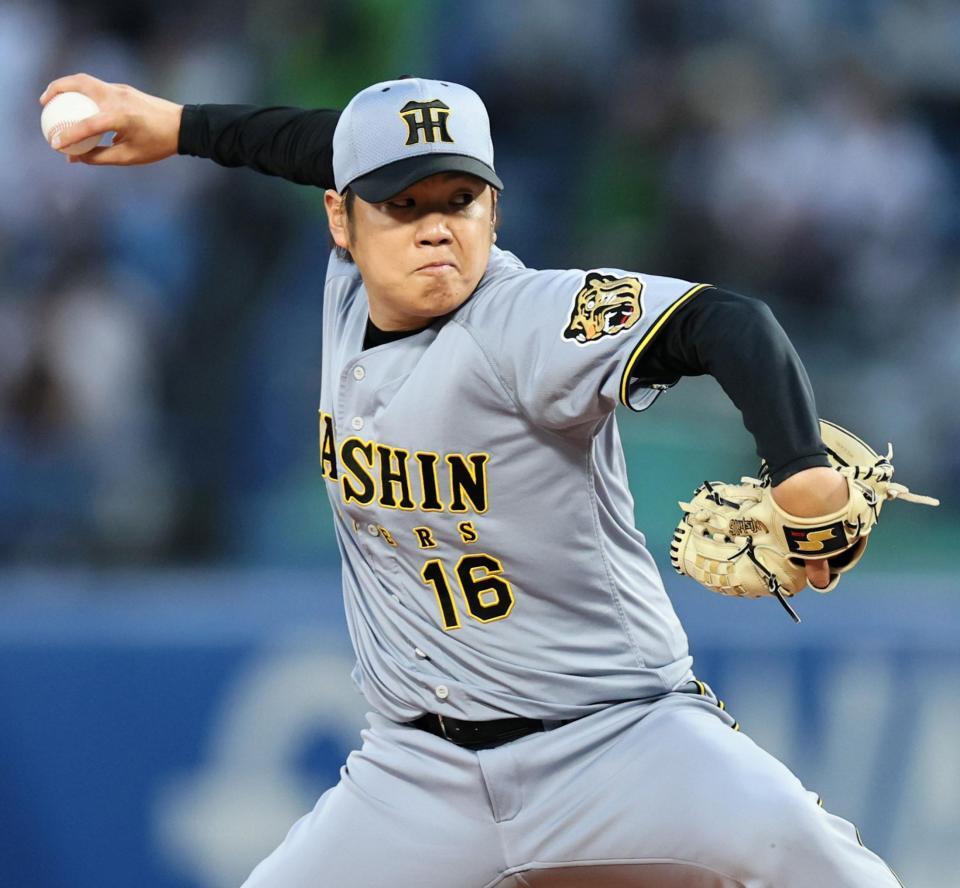 先発し、力投する西勇（撮影・田中太一）