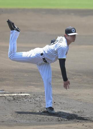 二度目のライブＢＰに登板した下村（撮影・金居みつよし）