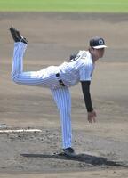 二度目のライブＢＰに登板した下村（撮影・金居みつよし）