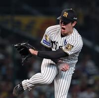 ７回、モンテロに中前打を許す石黒（撮影・西田忠信）
