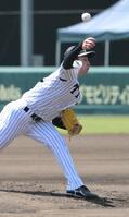 二度目のライブＢＰに登板した下村（撮影・金居みつよし）