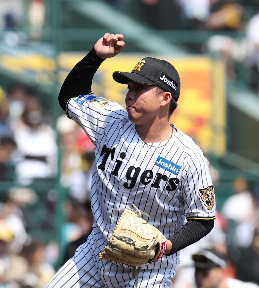 力投する先発の村上（撮影・西田忠信）