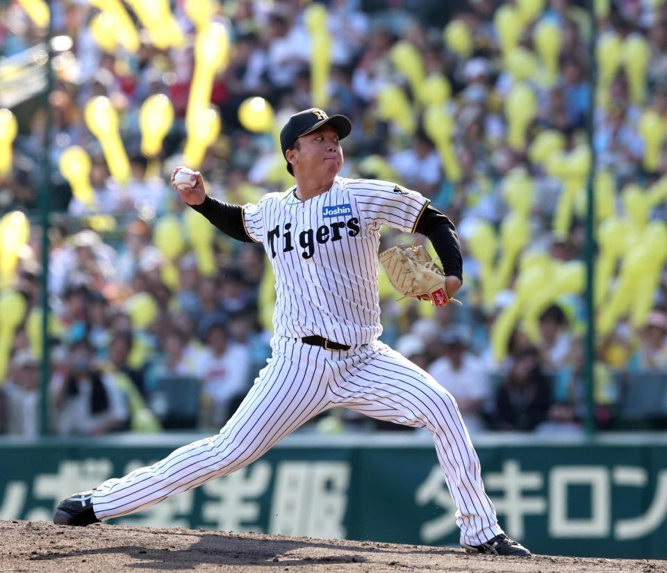 先発し力投する村上（撮影・山口登）