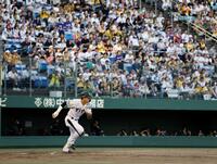 ２回、プロ初安打となる中前打を放つ立石（撮影・西田忠信）