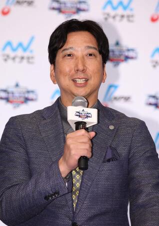 オールスター戦への抱負を語る阪神・藤川球児監督（撮影・坂部計介）