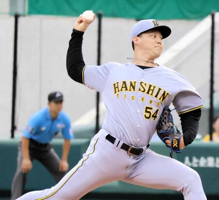 ２回、力投する阪神先発の木下