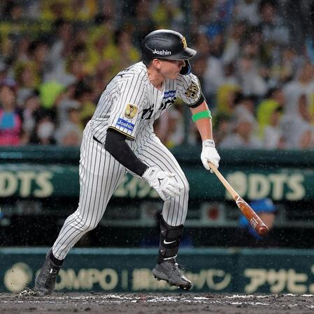 ６回、代打で来日初安打を放つディベイニー（撮影・西田忠信）