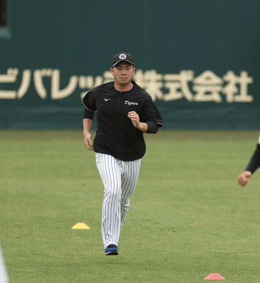 ２軍に合流した桐敷（撮影・中田匡峻）