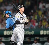 ９回、三振に倒れ最後の打者となった立石（撮影・田中太一）