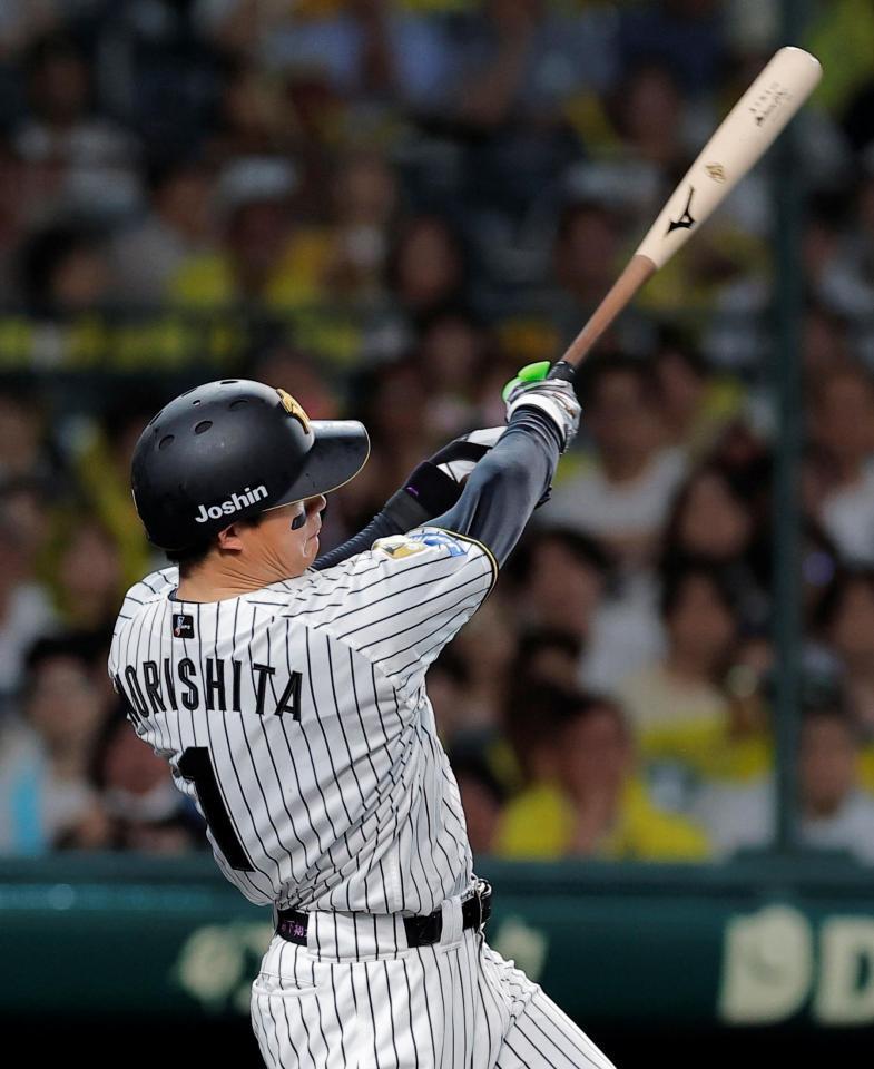 ５回、ソロを放つ森下（撮影・西田忠信）