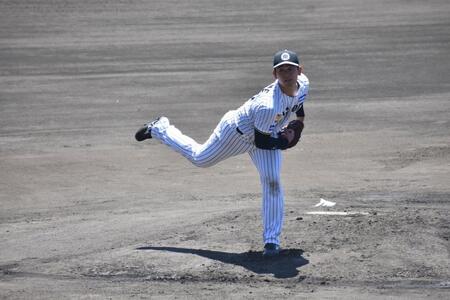 シート打撃に登板した岡留