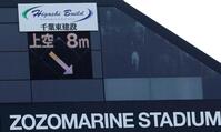 　風速表示（撮影・山口登）