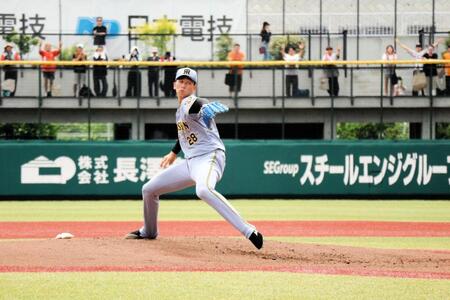６回２失点と力投した今朝丸