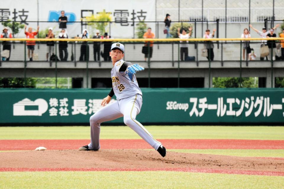 ６回２失点と力投した今朝丸