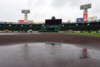 西武戦は雨天中止となった（撮影・山口登）