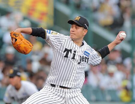 力投する先発の大竹（撮影・西田忠信）