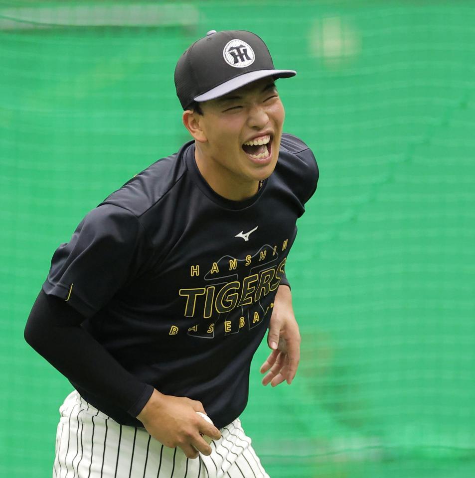 トレーニングする百崎（撮影・西田忠信）