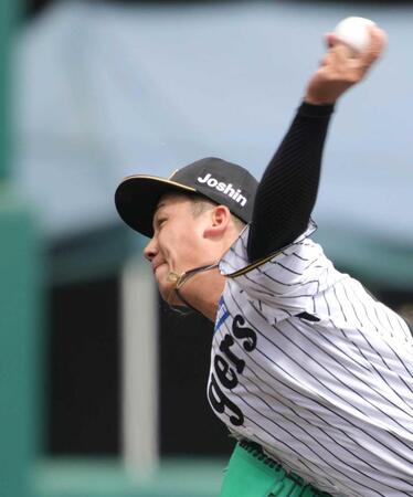 　３回無失点の好投を見せた伊原（撮影・坂部計介）