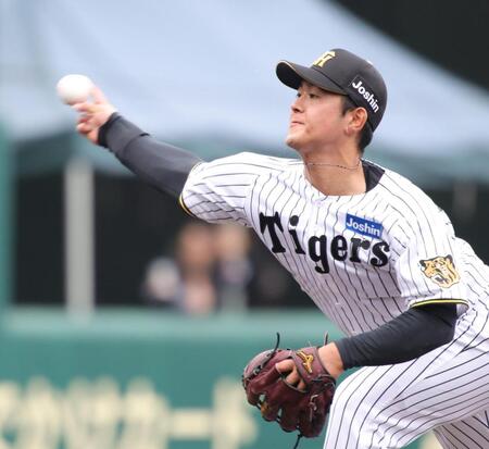 ７回、３番手で登板した岡留（撮影・坂部計介）