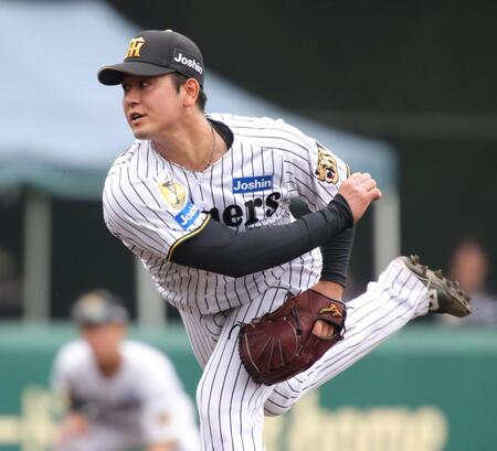 ７回、３番手で登板した岡留（撮影・坂部計介）