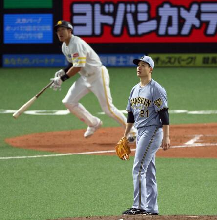 ４回、大竹は柳田にソロを許す（撮影・山口登）