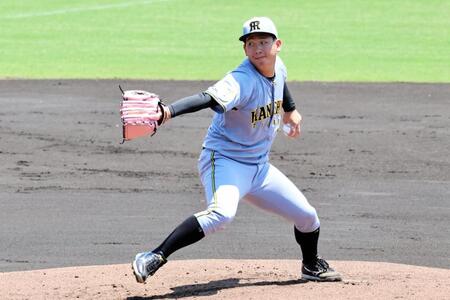 １回、力投する阪神先発の伊原