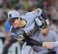６回から登板する湯浅（撮影・西田忠信）