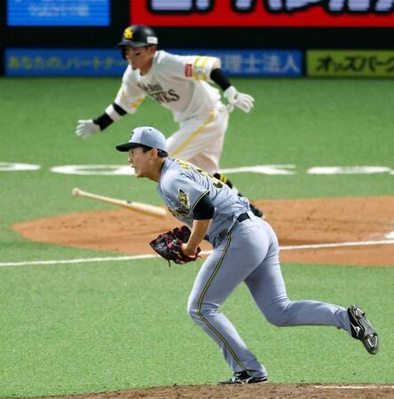 ７回、牧原大に勝ち越しを許す畠（撮影・山口登）