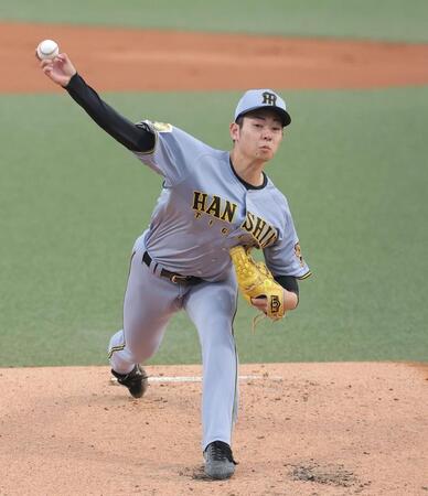 力投する先発の下村（撮影・西田忠信）
