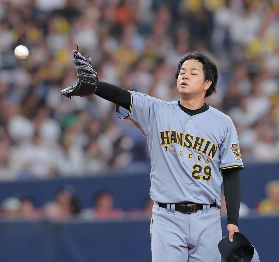 ６回、宗に適時打を許した高橋（撮影・西田忠信）