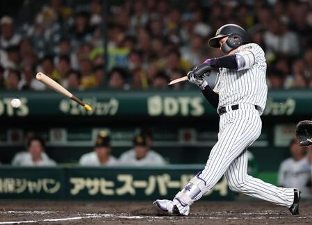 ８回、バットを折られ凡打に倒れる森下甲子園（撮影・田中太一）