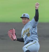 力投する先発の伊原（撮影・西田忠信）