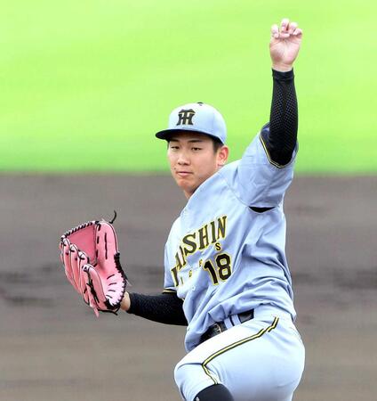 　力投する先発の伊原（撮影・西田忠信）