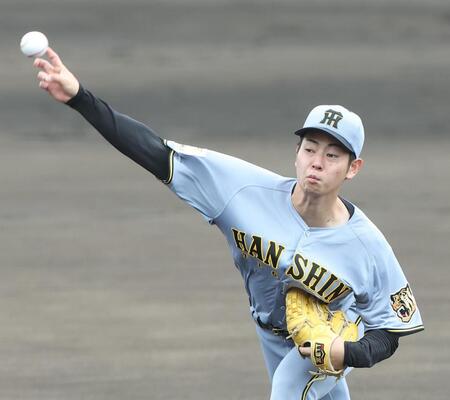 力投する先発の下村（撮影・西田忠信）