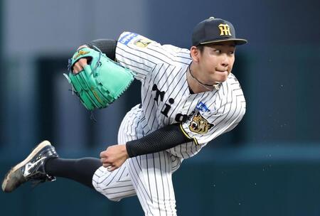巨人打線を相手に力投する伊原（撮影・立川洋一郎）
